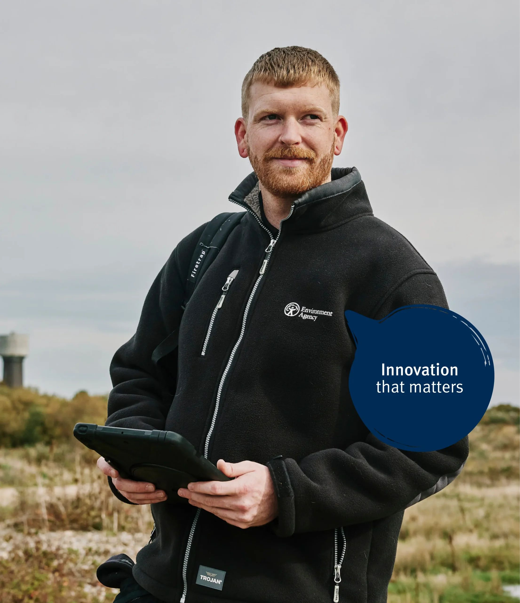 Man in EA uniform standing