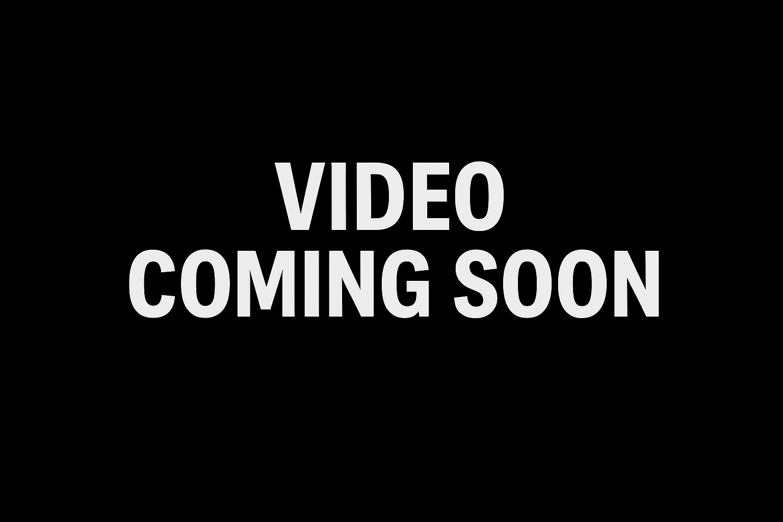 Video coming soon